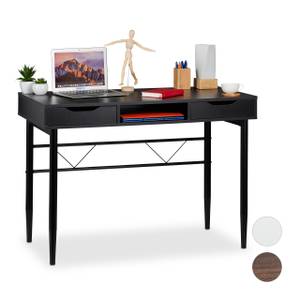 Schreibtisch mit Schubladen Schwarz