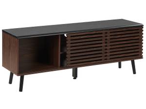 TV-Möbel PERTH Schwarz - Braun - Holzwerkstoff - 140 x 54 x 40 cm