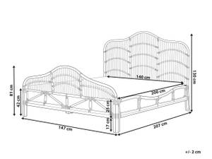 Doppelbett DOMEYROT Breite: 147 cm