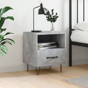 Modern Nightstand with Storage Beton Dekor