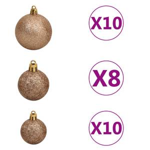 künstlicher Weihnachtsbaum 3009441-2 Rosé - Weiß - 110 x 210 x 110 cm