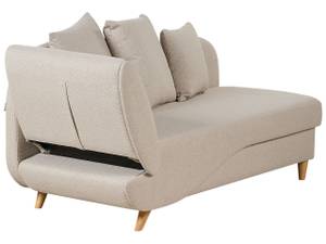 Chaiselongue MERI Beige - Eiche Hell - Armlehne davorstehend rechts - Ecke davorstehend links