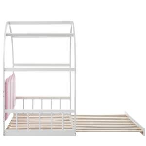 Kinderbett Weiß - Holzwerkstoff - 210 x 170 x 151 cm