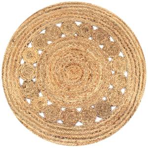 Carpette 295527 Beige - Textile - 90 x 1 x 90 cm