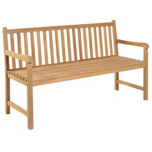 Banc de jardin Marron - Bois/Imitation - En partie en bois massif - 150 x 90 x 150 cm