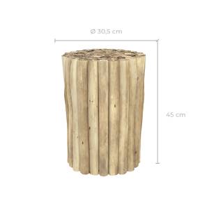 Table basse Imani Marron - Bois massif - 30 x 45 x 30 cm