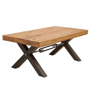 Couchtisch THOR Braun - Metall - Massivholz - Holzart/Dekor - 110 x 45 x 60 cm