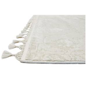 Tapis salon moderne tissé main VINTAGE Blanc - 200 x 290 cm