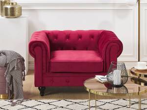 Fauteuil CHESTERFIELD Rouge - 110 x 70 x 75 cm