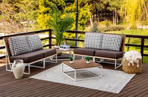 Outdoorteppich BALLARAT Grau - 160 x 213 cm