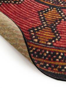 Outdoor Teppich rund Artis Rot - Textil - 160 x 1 x 160 cm