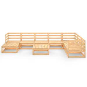 Garten-Lounge-Set (9-teilig) 3009816-1 Braun - Holz