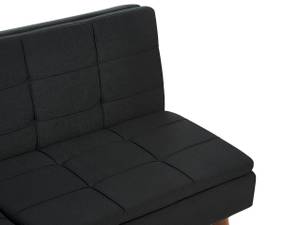 3-Sitzer Sofa RONNE Schwarz - Eiche Dunkel