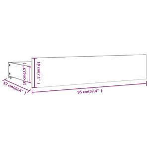 Bettrahmen 3013836-2 Braun - Holz - Breite: 126 cm