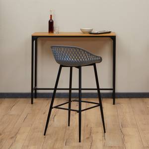 Tabourets de bar IREK (Lot de 2) Anthracite