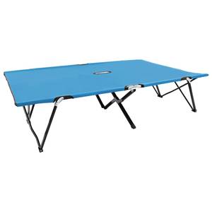 Sonnenliege 3004998 Blau - Metall - 124 x 44 x 194 cm