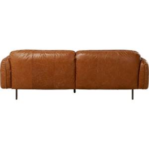 Canapé Calgary Marron - Cuir véritable - 226 x 88 x 73 cm