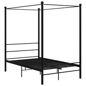 Cadre de lit 3009313 Noir - Largeur : 126 cm