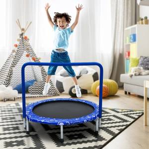 Mini Trampolin TW10006BL Blau - Kunststoff - 92 x 81 x 92 cm