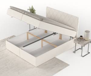 Boxspringbett Elodie Creme - 180 x 110 x 208 cm