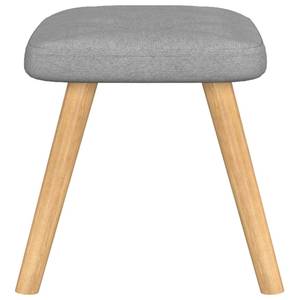 Chaise à bascule avec tabouret 3010050-2 Gris lumineux