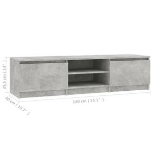 TV-Schrank 299654 Grau - Holzwerkstoff - 40 x 36 x 140 cm