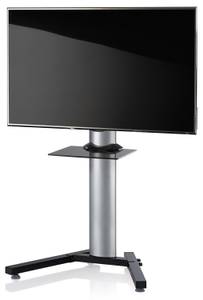 TV Fernseh Standfuß Alu Stadino Mini ZW Silber - Metall - 90 x 125 x 72 cm