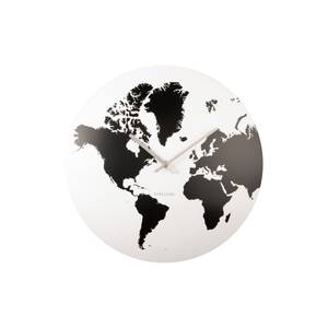 Pendule World Map Blanc