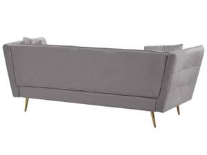 3-Sitzer Sofa FREDERICA Gold - Grau - Textil - 200 x 77 x 80 cm