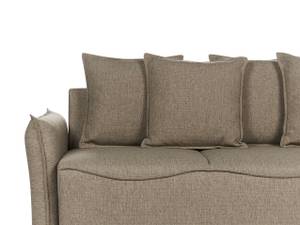 Schlafsofa KRAMA Schwarz - Braun - Textil - 225 x 62 x 93 cm