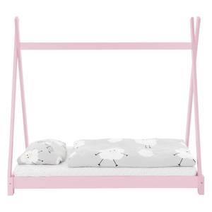 Kinderbett mit Lattenrost 70x140cm Rosa 78 x 137 x 148 cm - Pink