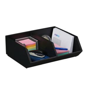 Schreibtischorganizer Bambus stapelbar 35 x 13 x 31 cm