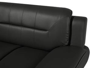 2-Sitzer Sofa LEIRA Schwarz - Silber