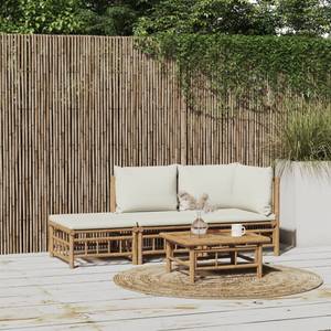 Salon de jardin 3028492-2 (lot de 3) Marron - Blanc crème - Blanc