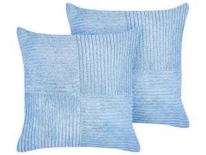 Kissen 2er Set MILLET Blau - 43 x 43 x 43 cm