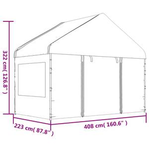 Gazebo avec toit 3028535 408 x 223 cm