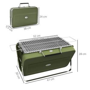 Tischgrill 846-145V00GN Grün - Metall - 30 x 28 x 47 cm