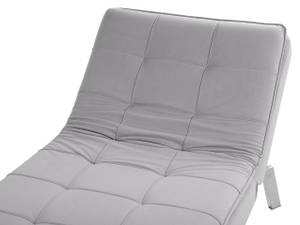 Chaiselongue LOIRET Grau - Hellgrau - Silber