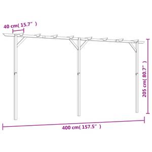 Gartenpergola M627395 Breite: 400 cm