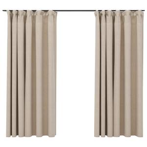 Vorhang (2er Set) 3003243 Beige - Höhe: 175 cm