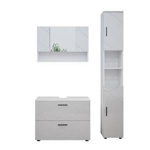 Mobilier de salle de bains Irma Blanc brillant - Blanc