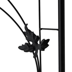 Rosenbogen aus Eisen Schwarz - Metall - 150 x 216 x 36 cm