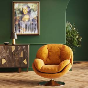 Fauteuil pivotant Cosy Jaune