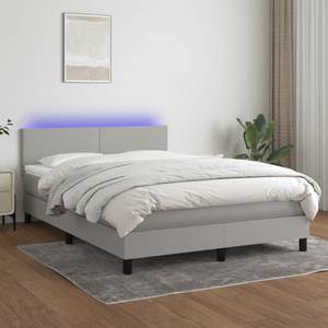 Boxspringbett 3017265-3 Hellgrau - 144 x 193 cm