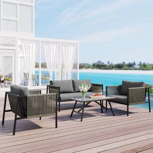 Gartenlounge-Set 4tlg Phanes Ⅱ Grau