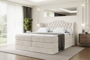 Boxspringbett VILA KING Beige - Breite: 140 cm