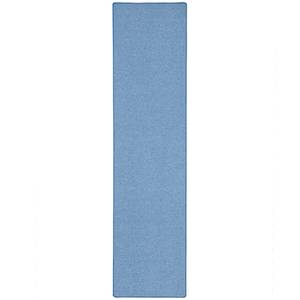 Velour Läufer Teppich Strong Blau - 100 x 200 cm