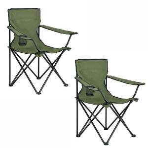 Lot de 2 Chaises de Camping ANTER Vert - Lot de 2