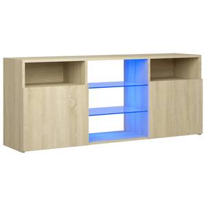 TV-Schrank mit LED-Leuchten D711 Eiche Sonoma Dekor