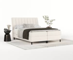 Premium Boxspringbett Merton Creme - Breite: 180 cm